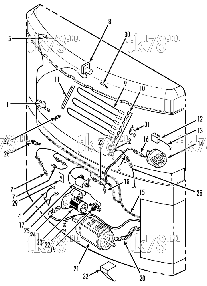 Каталог запчастей для Thermo King  ELECTRICAL COMPONENTS (SL-400 SR-2 50)