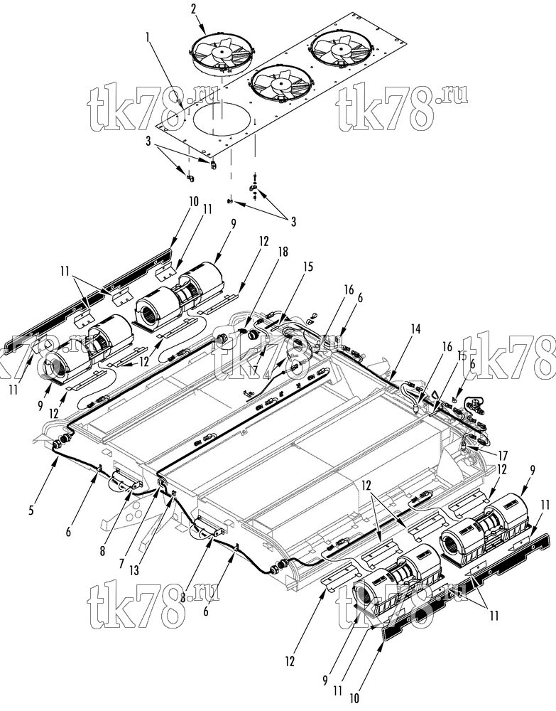 Каталог запчастей для Thermo King R7-M2 ELECTRICAL COMPONENTS