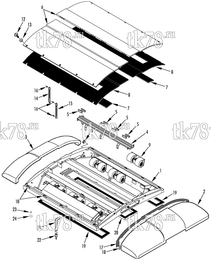 Каталог запчастей для Thermo King  STRUCTURAL & BLOWERS