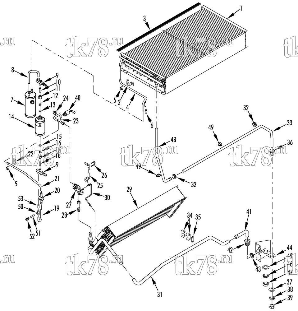 Каталог запчастей для Thermo King T1-M103 REFRIGERATION COMPONENTS