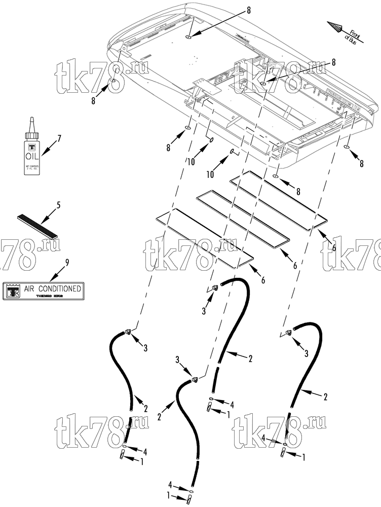 Каталог запчастей для Thermo King Coach RT 1000 (System 920289) INSTALLATION KIT (800611, 818660 & 880091)