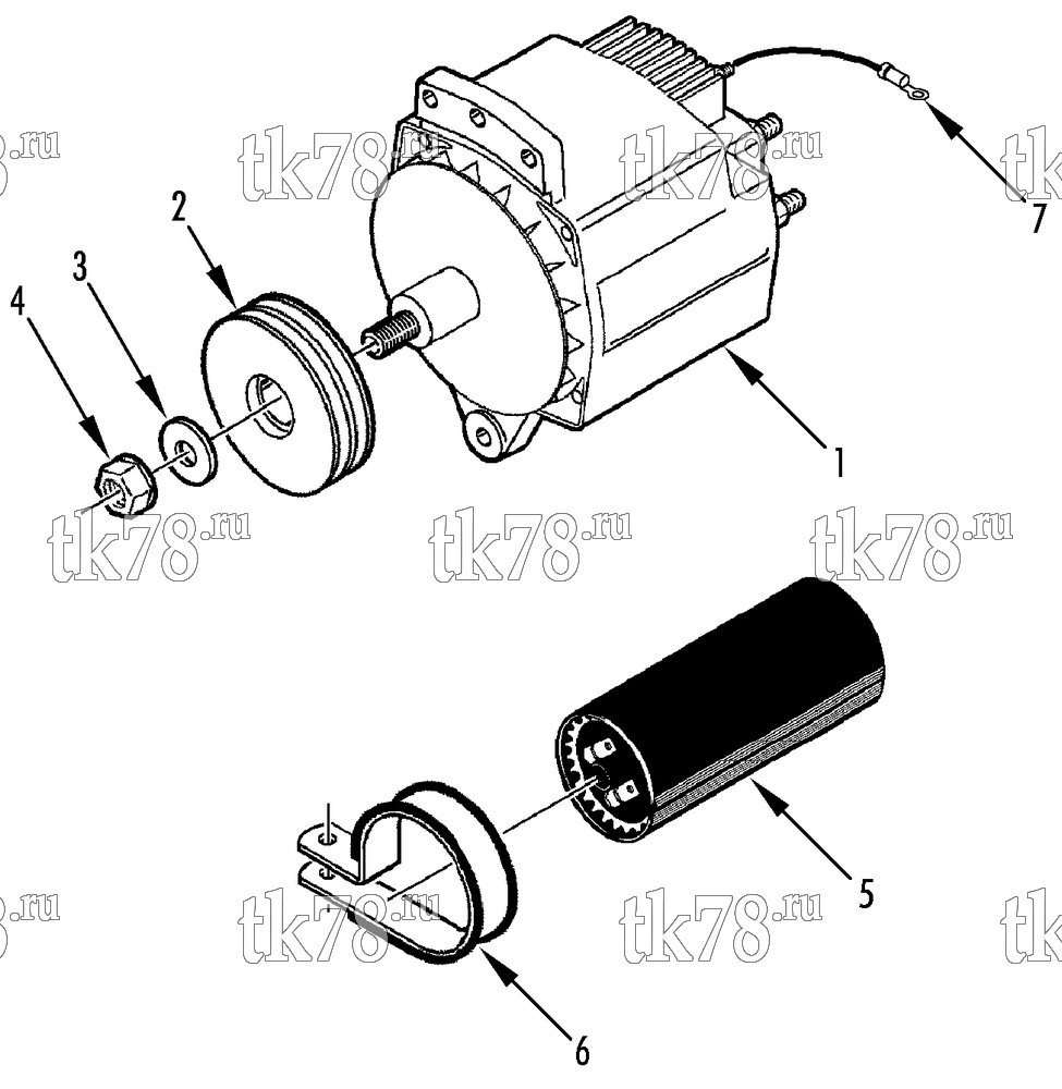 Каталог запчастей для Thermo King  ALTERNATOR GROUP (150 AMP)