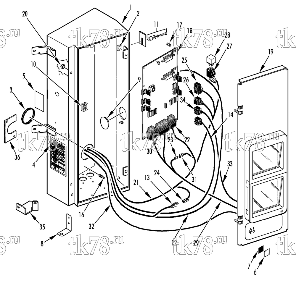 Каталог запчастей для Thermo King SB-190 30 CONTROL BOX (9/01 & After)