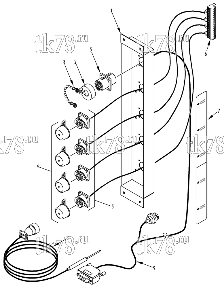 Каталог запчастей для Thermo King  USDA DOWNLOAD PANEL (4-PIN DEUTSCH CONNECTORS)