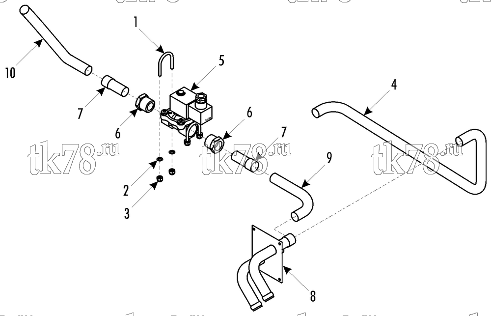 Каталог запчастей для Thermo King CITI-RT Split HEATING SYSTEM w/ VALVE (006534)