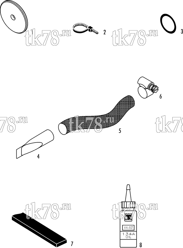 Каталог запчастей для Thermo King CITI-RT Split INSTALLATION KIT (819360)