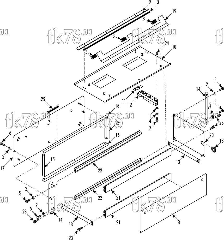 Каталог запчастей для Thermo King XR-50 1004 Berkhof BLOWER MODULE - SERVICE ACCESS
