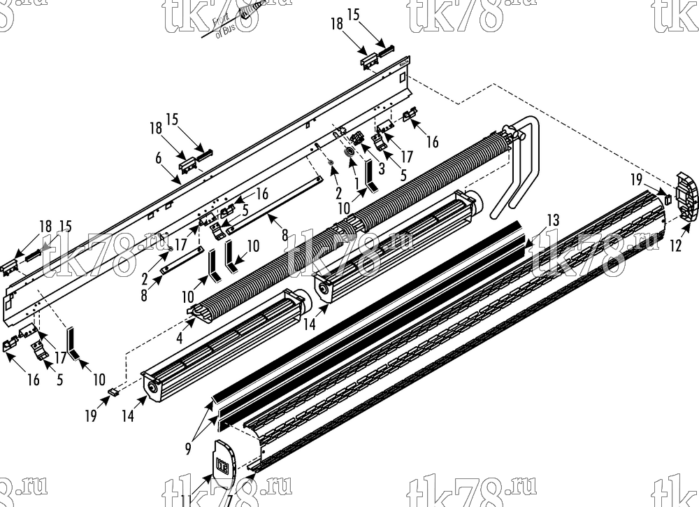 Каталог запчастей для Thermo King XR-50 1004 Berkhof CONVECTOR KIT (720049)