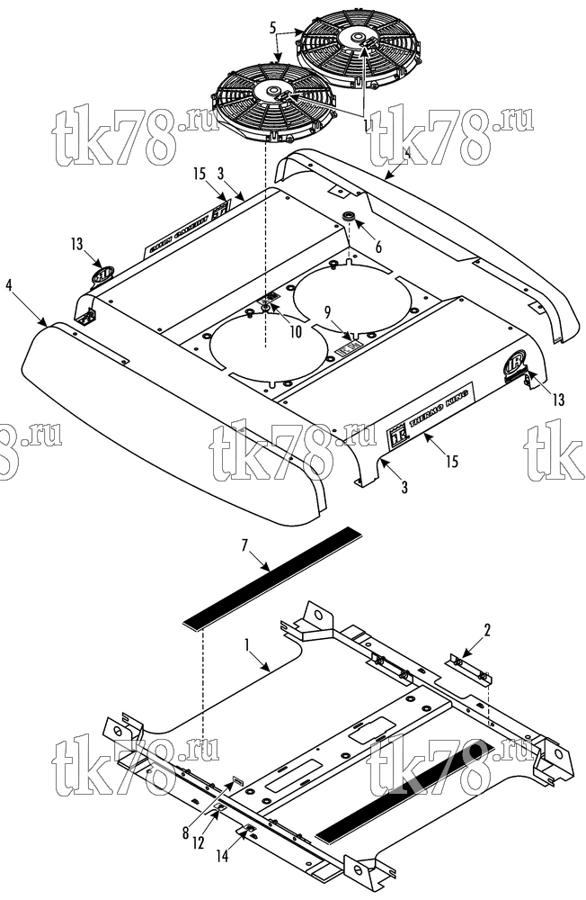 Каталог запчастей для Thermo King MFB P-Horizontal COVERS & FRAME