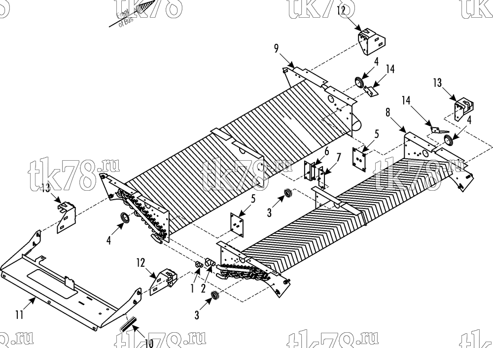 Каталог запчастей для Thermo King XR-50 1004 Transit Bus Jonckheere CONDENSER COIL