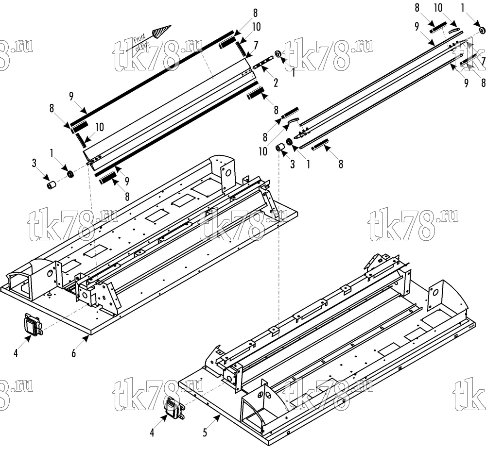 Каталог запчастей для Thermo King XR-50 1004 Transit Bus Jonckheere DAMPER GROUP
