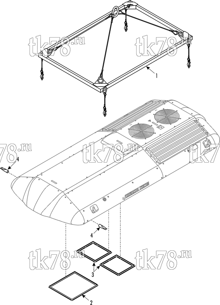 Каталог запчастей для Thermo King LRV-10T BLQ UNIT MOUNTING