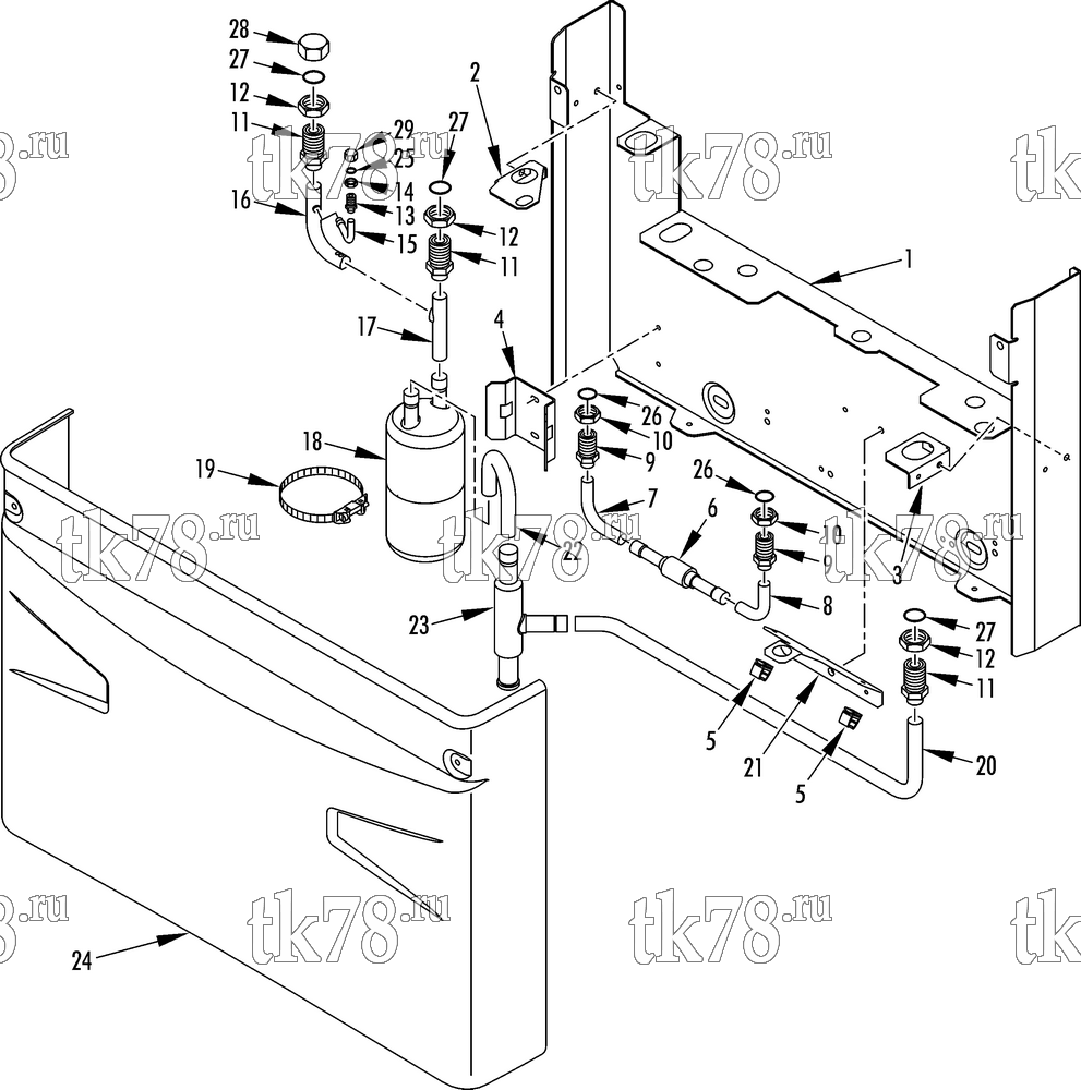 Каталог запчастей для Thermo King V-300 Series DSR HEAT COMPONENTS (V-100/200/300 30, before Jan 09)