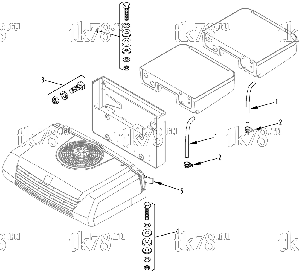 Каталог запчастей для Thermo King V-200 TC & TCI DSR UNIT MOUNTING