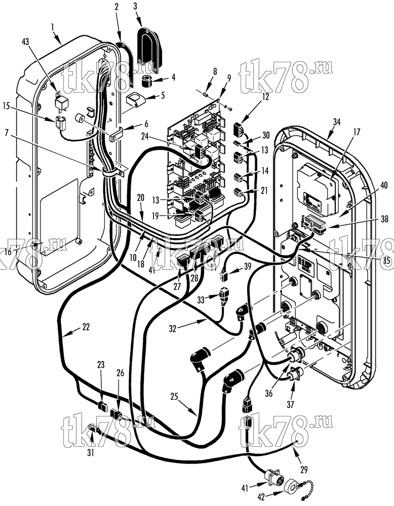 Каталог запчастей для Thermo King Super-II 30 190Y CONTROL BOX GROUP (SUPER-II Y)