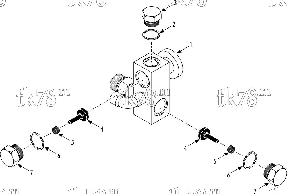 Каталог запчастей для Thermo King V-200 TC & TCI DSR DOUBLE CHECK VALVE ASSEMBLY
