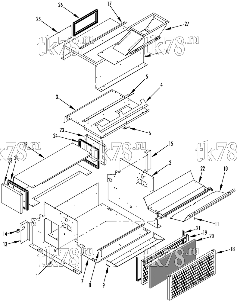 Каталог запчастей для Thermo King  COVERS AND PANELS (HEAT ONLY)