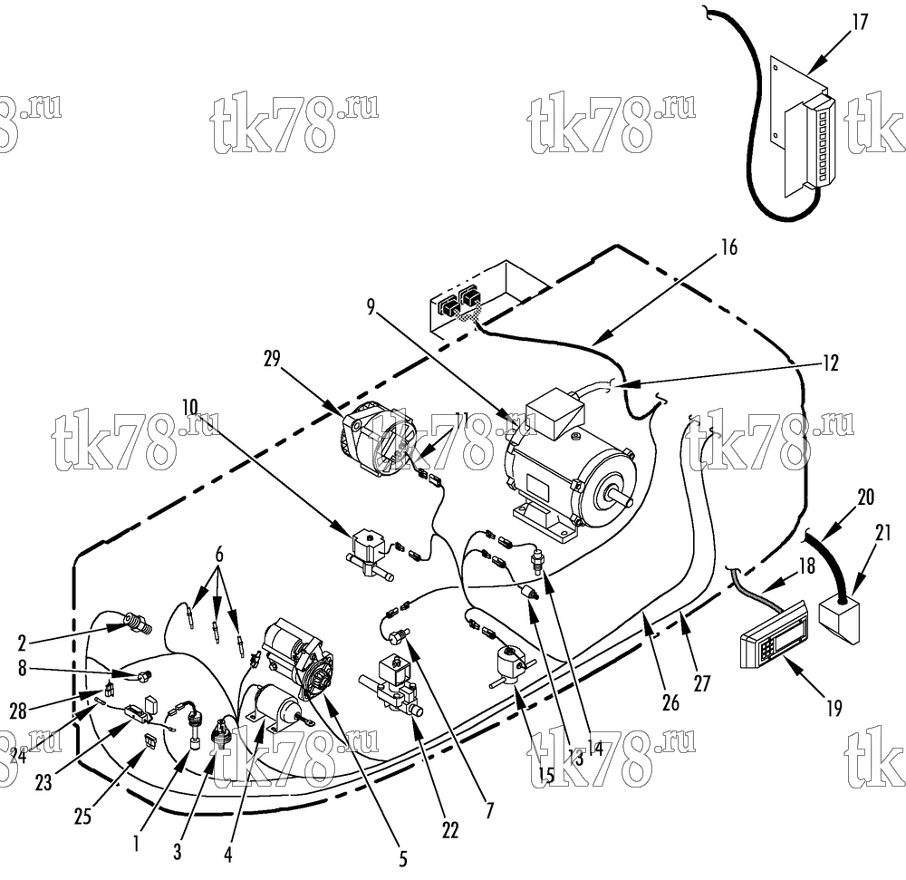 Каталог запчастей для Thermo King MD-200 MT ELECTRICAL COMPONENTS