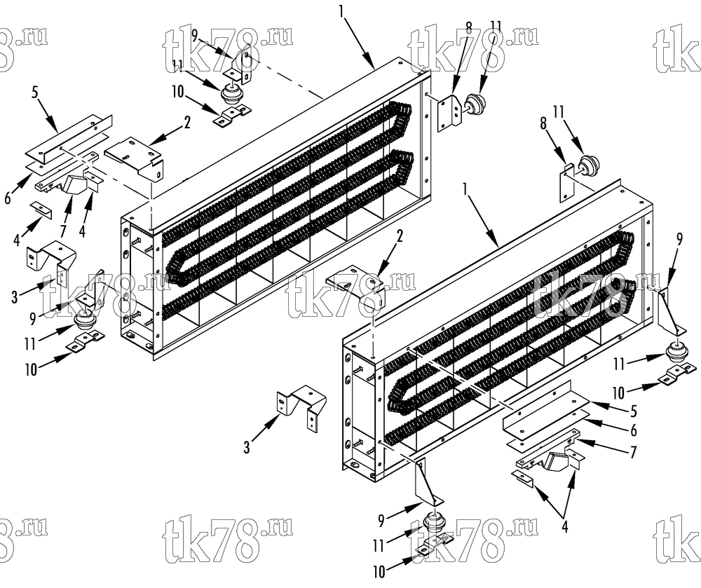 Каталог запчастей для Thermo King REH-M3 ELECTRIC HEATER GROUP