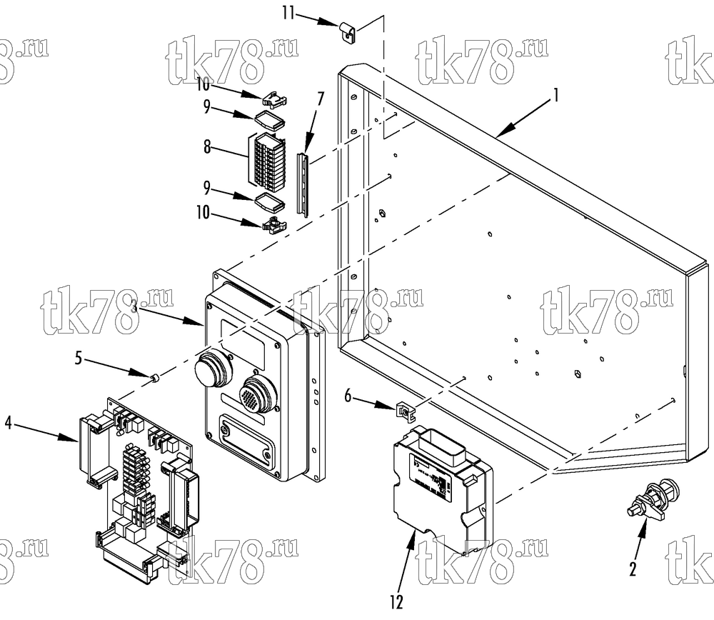 Каталог запчастей для Thermo King TA-1100 & A-1050N CONTROL BOX DOOR (TA-1100)