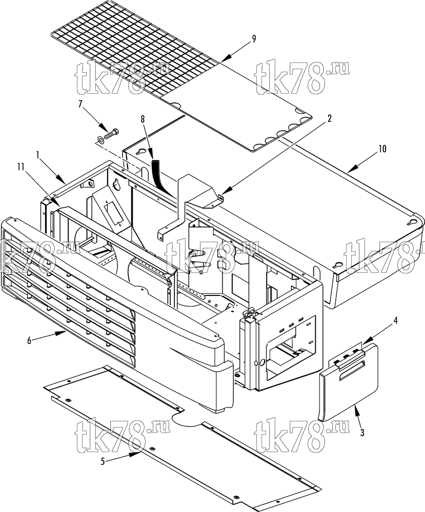 Каталог запчастей для Thermo King V-500 Series DSR FRAME GROUP