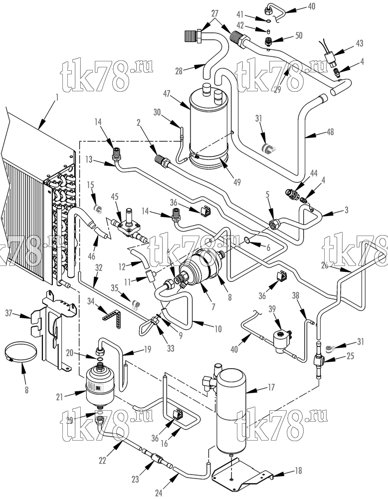 Каталог запчастей для Thermo King  REFRIGERATION GROUP (V-400/500 MAX 30, before 5/09)