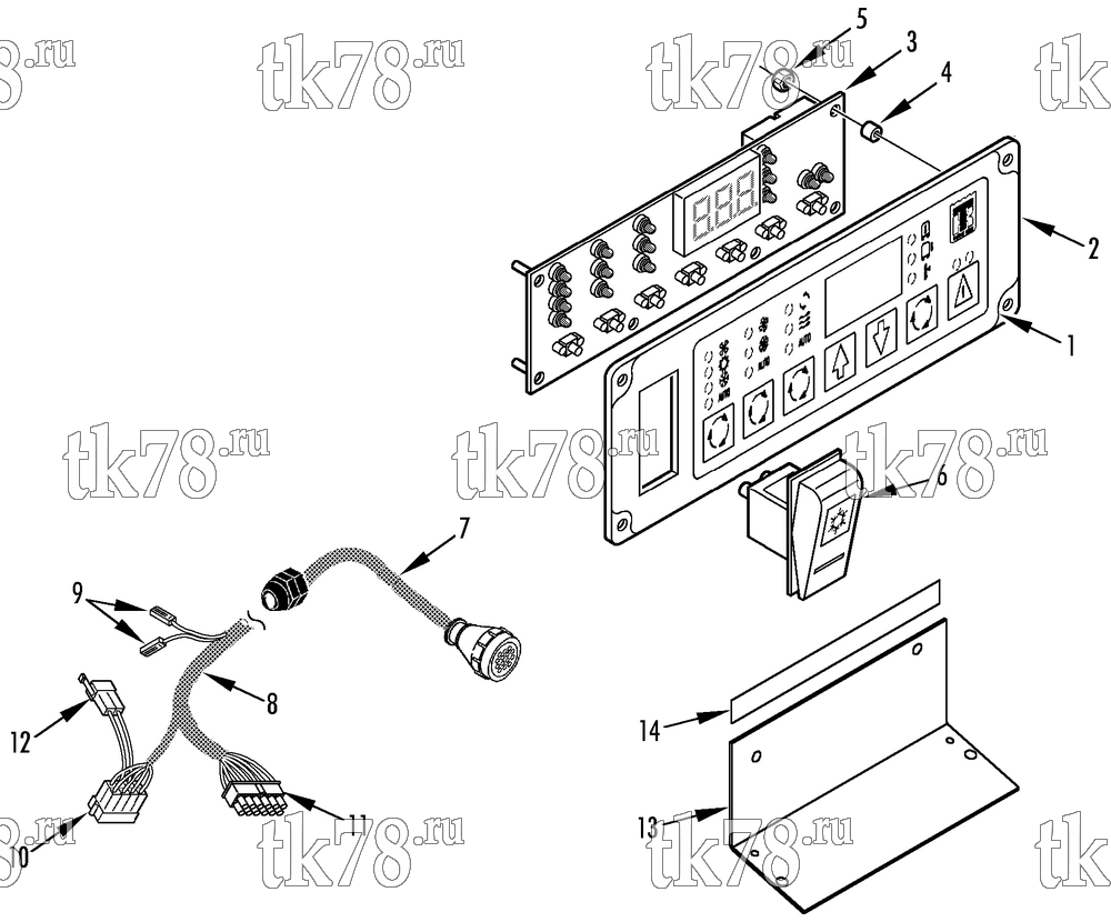 Каталог запчастей для Thermo King  DISPLAY PANEL - DRIVER