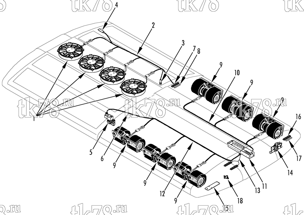Каталог запчастей для Thermo King  ELECTRICAL COMPONENTS
