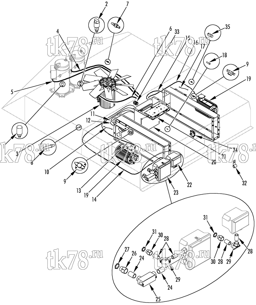 Каталог запчастей для Thermo King  ELECTRICAL COMPONENTS (REH M3)