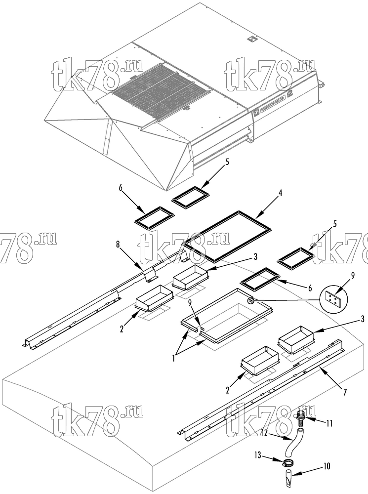 Каталог запчастей для Thermo King REH-M3 INSTALLATION COMPONENTS (REH M3)