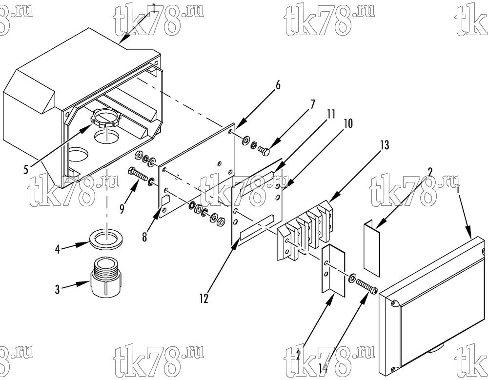 Каталог запчастей для Thermo King REH-M4 CONDENSER JUNCTION BOX