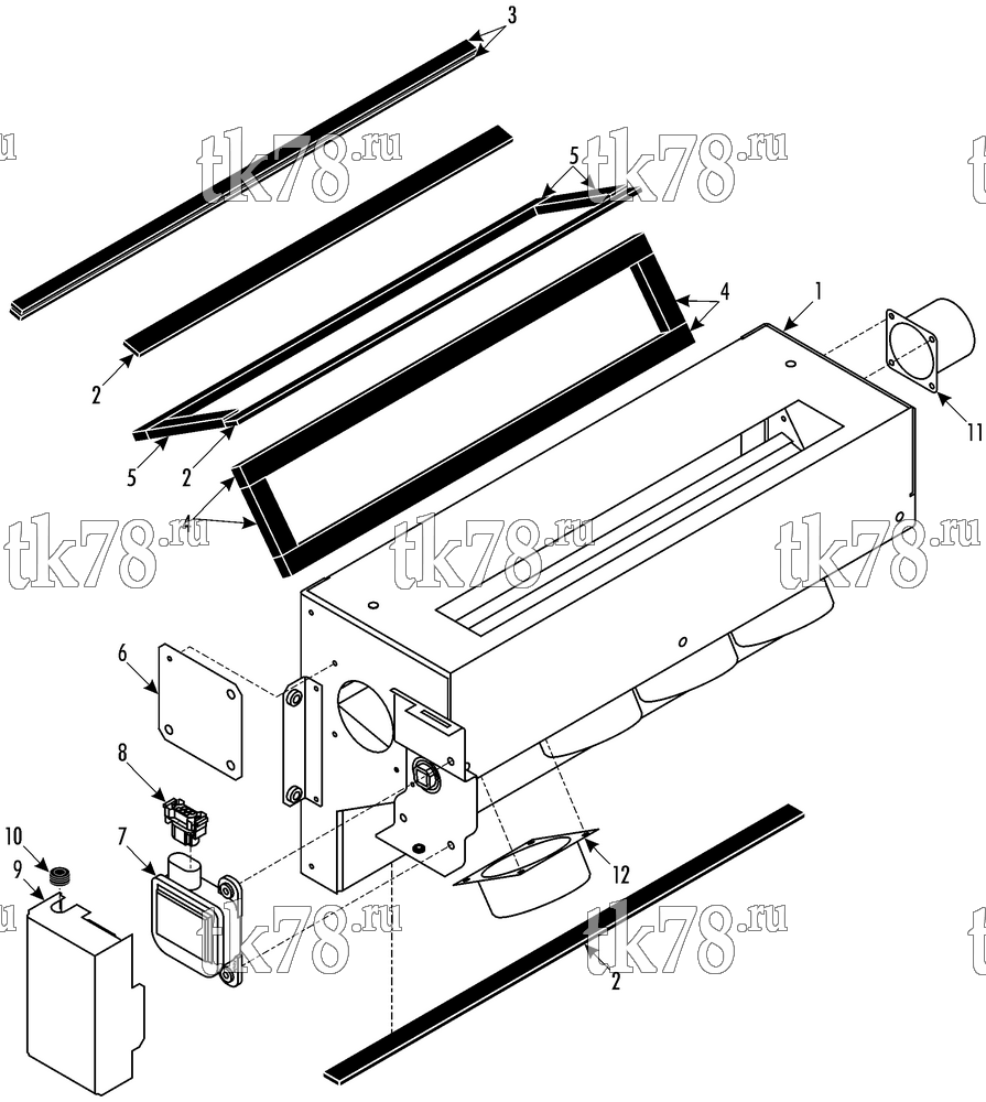 Каталог запчастей для Thermo King Front Box BARAT L16 WABCO Control AIR OUTLET MODULE