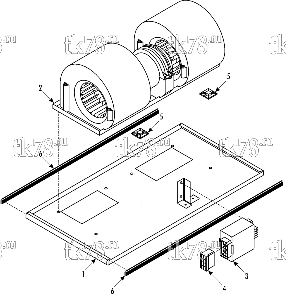 Каталог запчастей для Thermo King Front Box BARAT L16 WABCO Control BLOWER MODULE