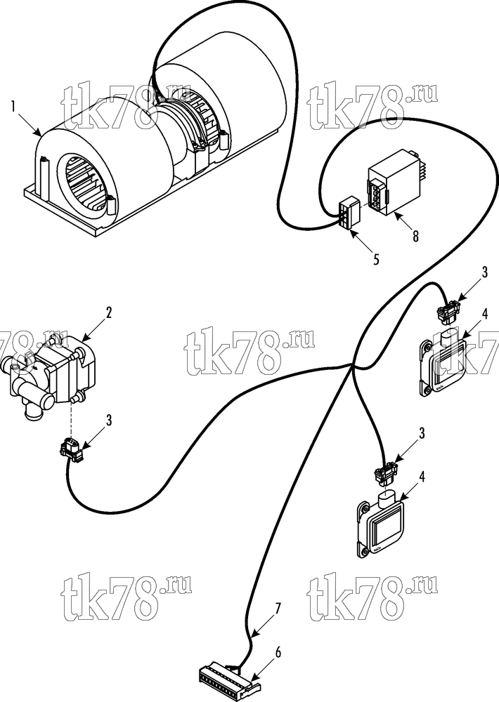 Каталог запчастей для Thermo King Front Box BARAT L16 WABCO Control ELECTRICAL COMPONENTS