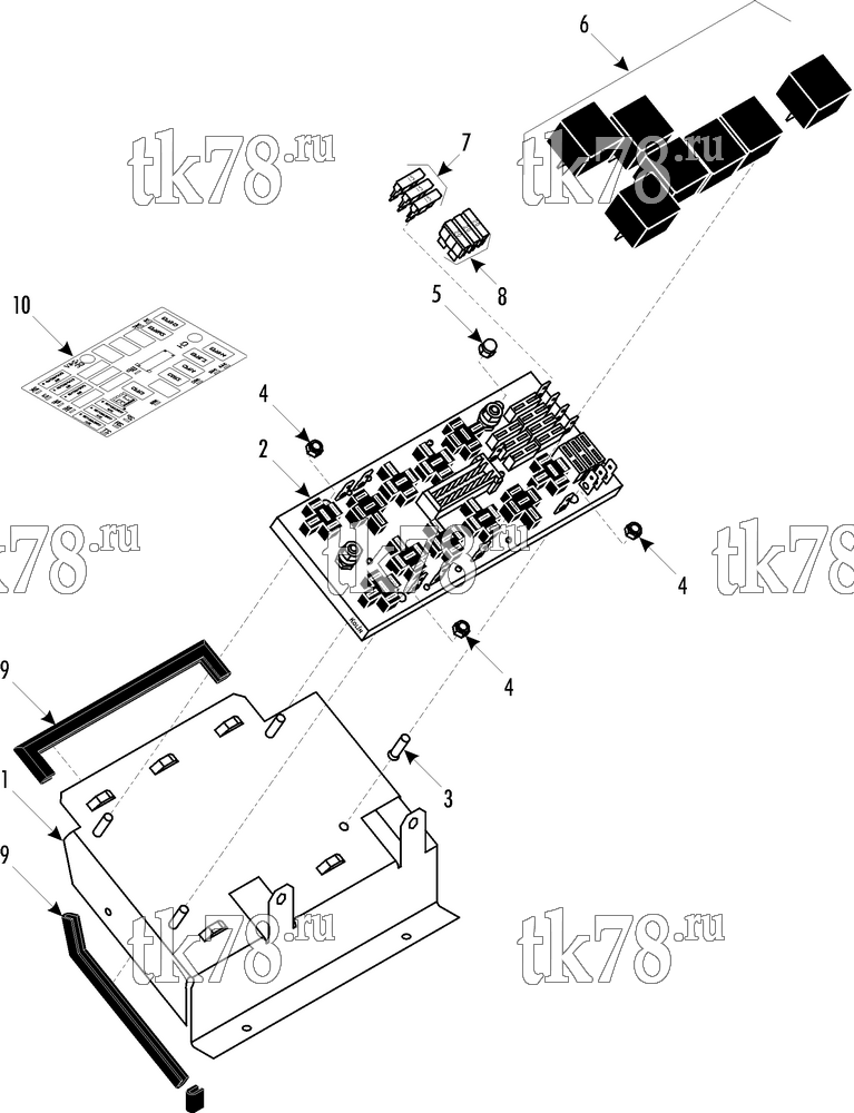 Каталог запчастей для Thermo King ATHENIA S1100 N 1004 R134a Noge - Alsa Bus CONTROLLER - RIGHT