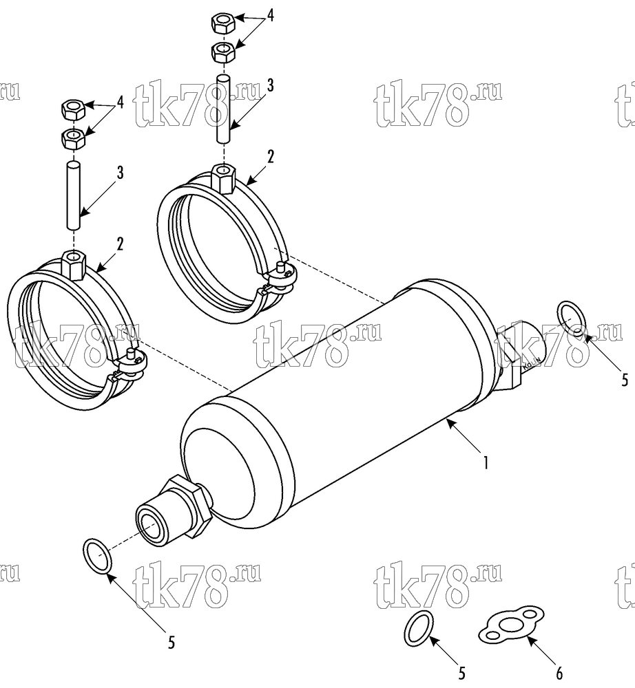 Каталог запчастей для Thermo King CITI-RT 1000 COMPRESSOR MUFFLER KIT