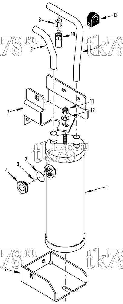 Каталог запчастей для Thermo King  RECEIVER TANK GROUP
