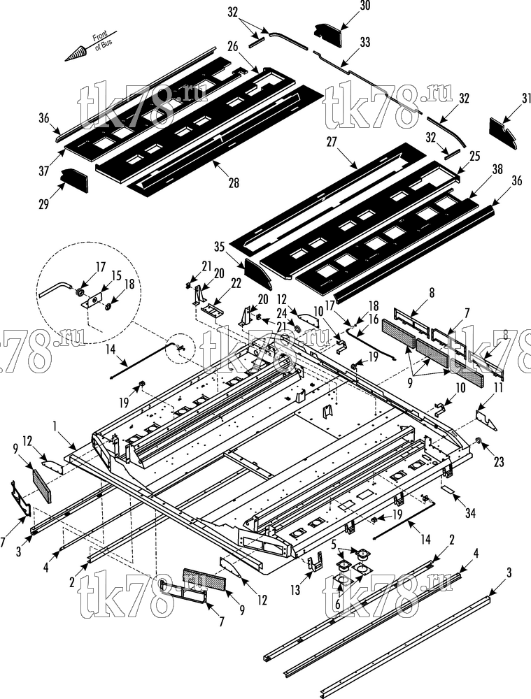 Каталог запчастей для Thermo King  UNIT/FRAME/INSULATION (R134a)