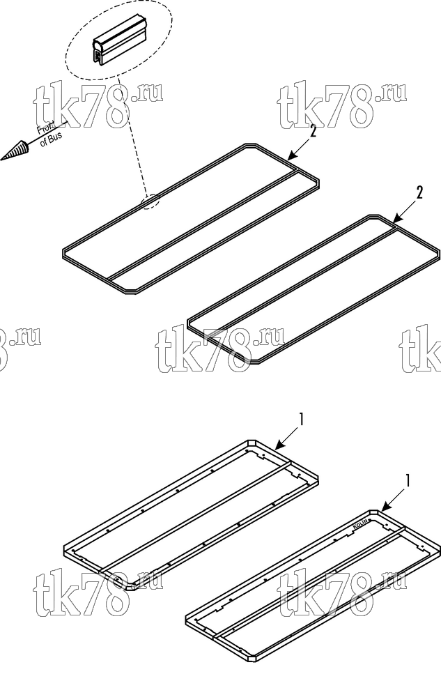 Каталог запчастей для Thermo King  ADAPTATION FRAME