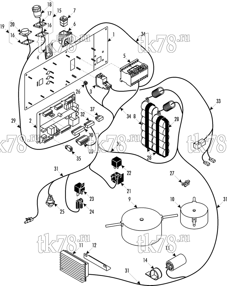 Каталог запчастей для Thermo King  ELECTRICAL COMPONENTS - APU