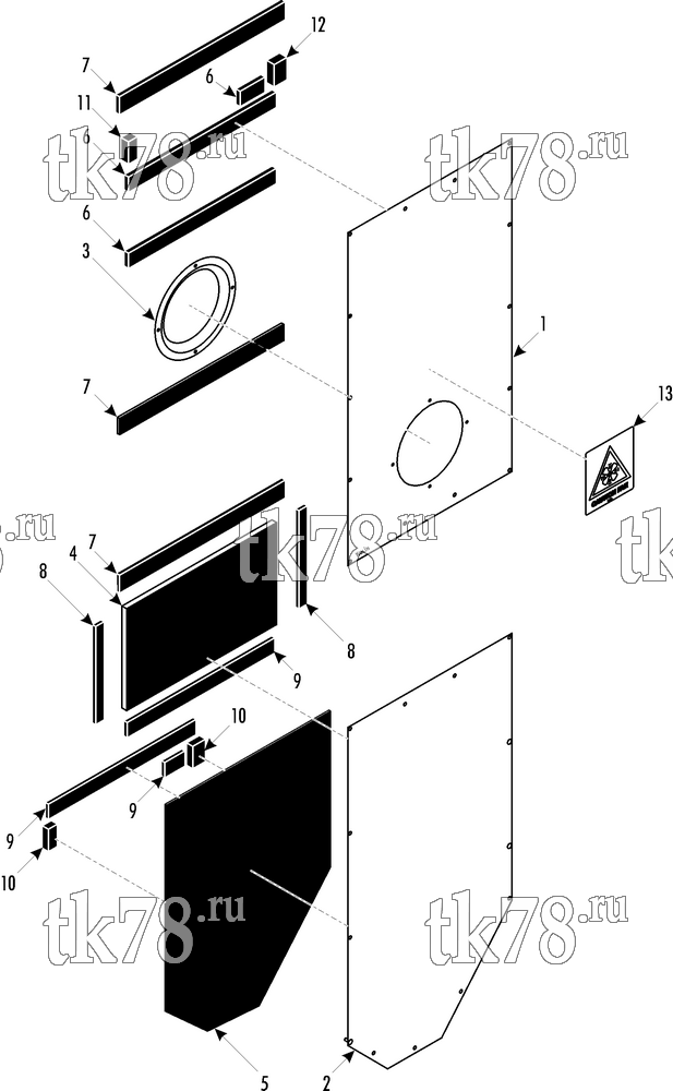 Каталог запчастей для Thermo King MOPACC - HATZ Engine (07/2005 & After) COVER - CCU