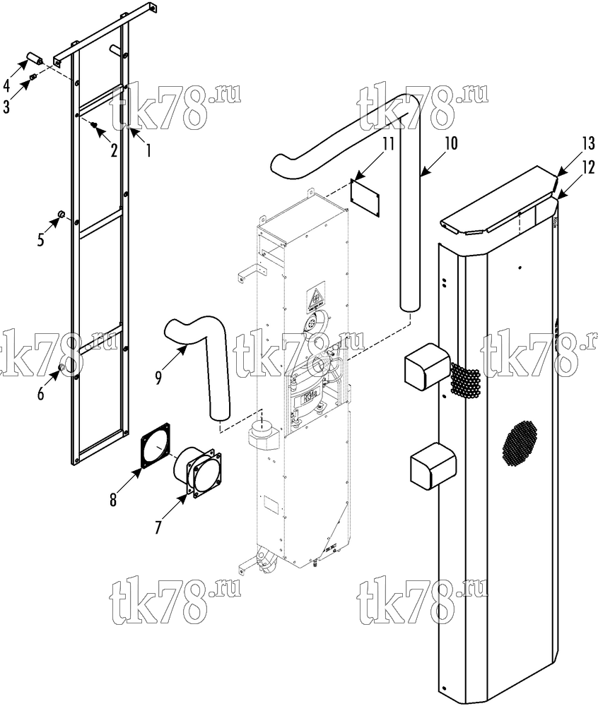 Каталог запчастей для Thermo King  INTERFACE KIT - CCU LONGER