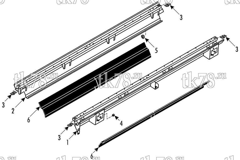 Каталог запчастей для Thermo King ATHENIA S800 N/W 1000, 1004 AIR INTAKE - NARROW w/o FA DAMPER (006755)