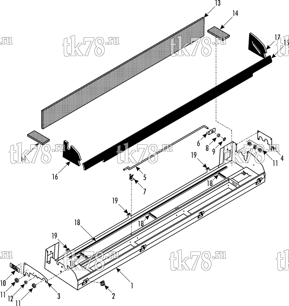 Каталог запчастей для Thermo King ATHENIA S1100 N 1004 R134a Noge - Alsa Bus EVAPORATOR BASE 1
