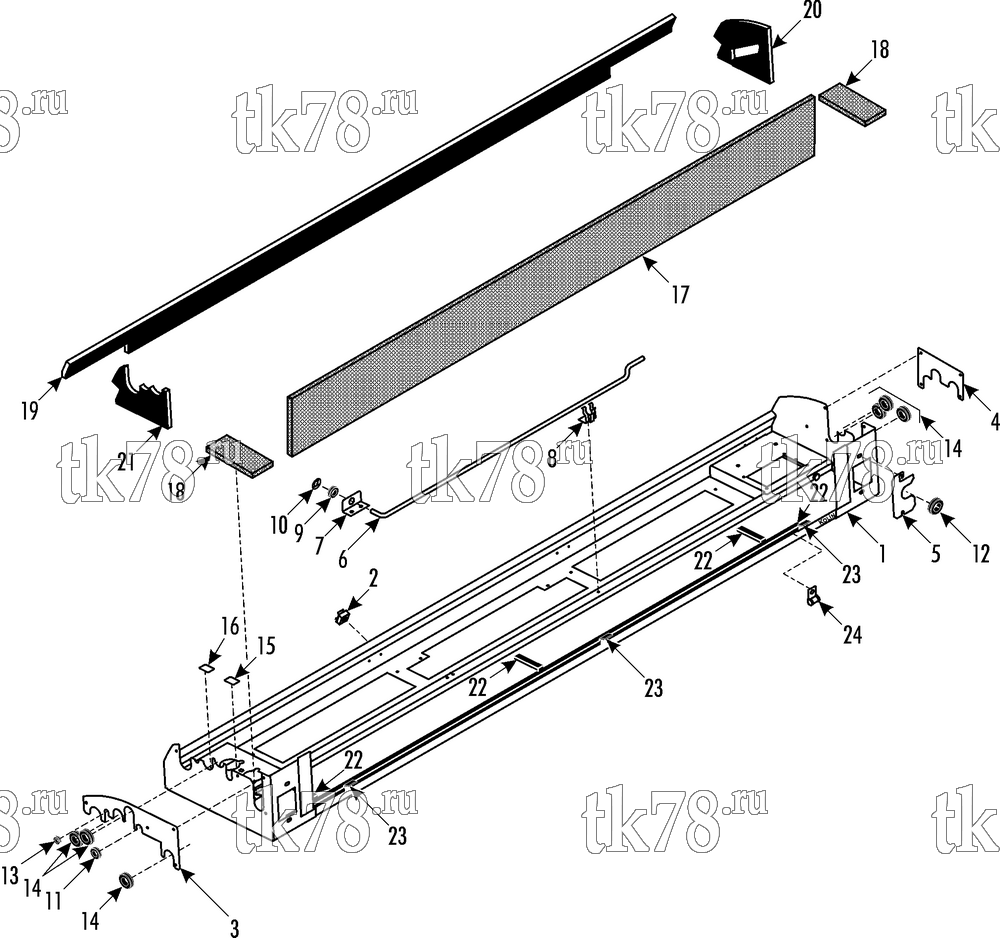 Каталог запчастей для Thermo King ATHENIA S1100 N 1004 R134a Noge - Alsa Bus EVAPORATOR BASE 2