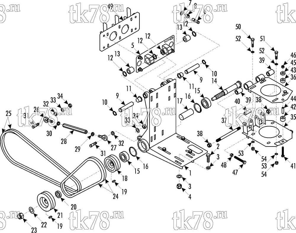 Каталог запчастей для Thermo King Bus Drive Kits DRIVE KIT 719272 - Karosa Recreo Retrofit, X426