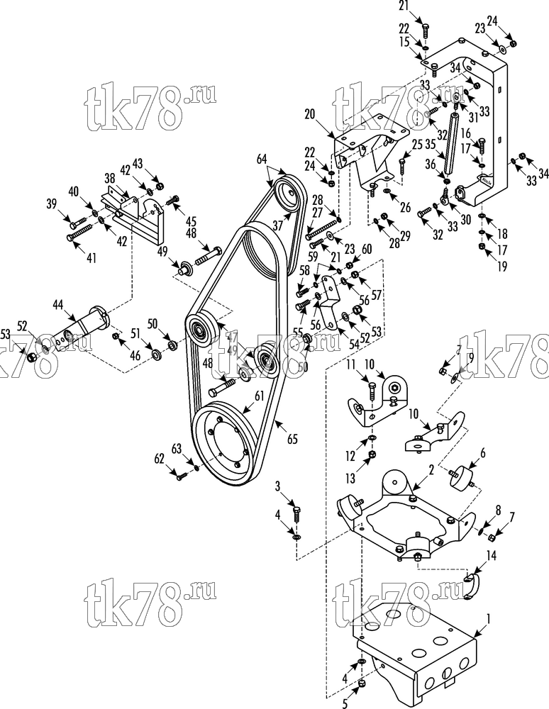 Каталог запчастей для Thermo King Bus Drive Kits DRIVE KIT 718967 - Iveco Cityclass, X430 & Alternator 35A Bracket