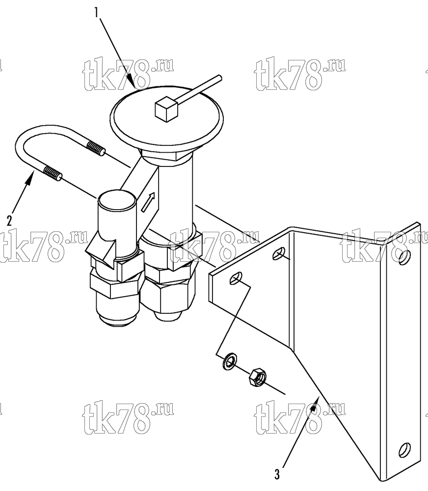 Каталог запчастей для Thermo King Sentry 30 & 50 1000, 1200, 2000 w/C201 Engine EXPANSION VALVE GROUP
