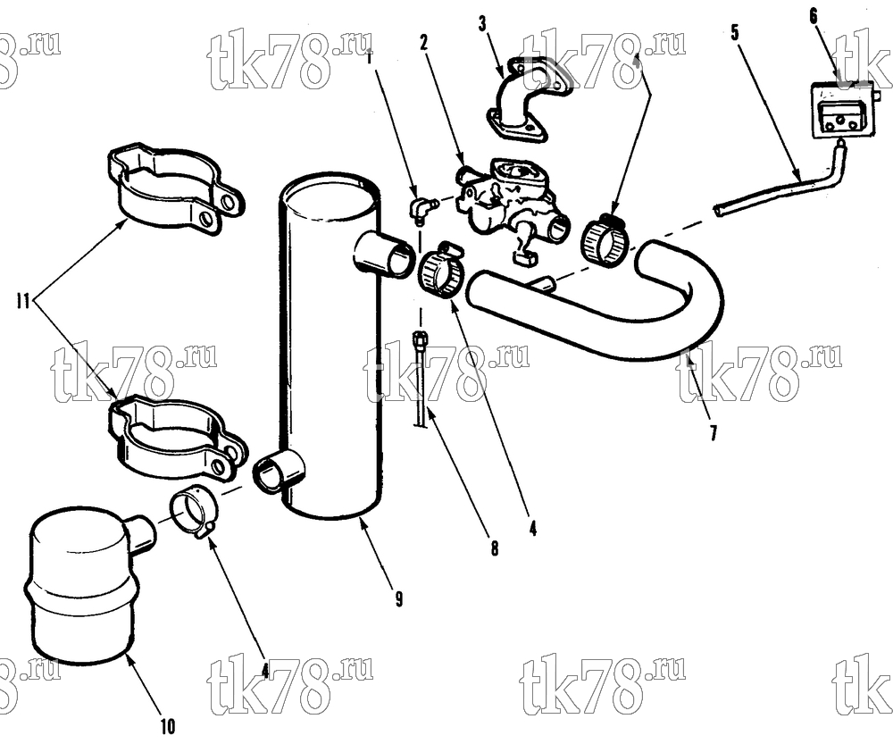 Каталог запчастей для Thermo King XMT M1 CARBURETOR GROUP (w/ ANELD ENGINE)
