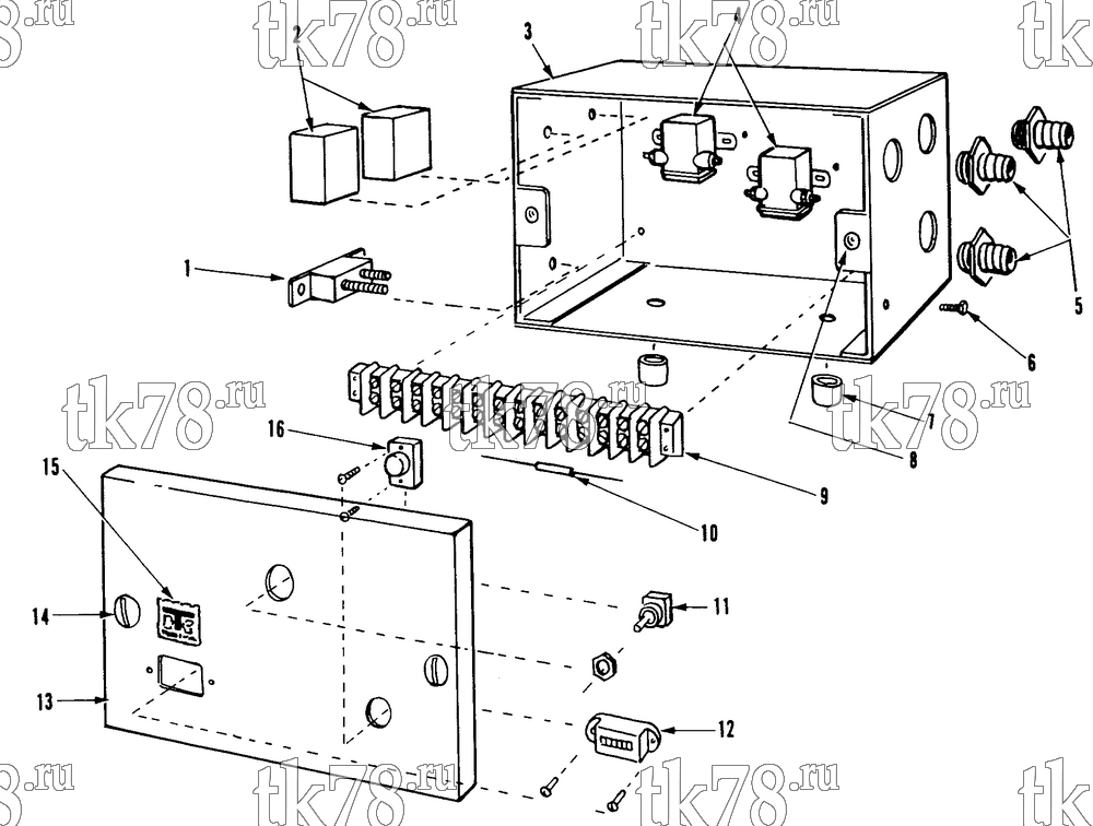 Каталог запчастей для Thermo King  CONTROL BOX (POWER PAC 24VDC)